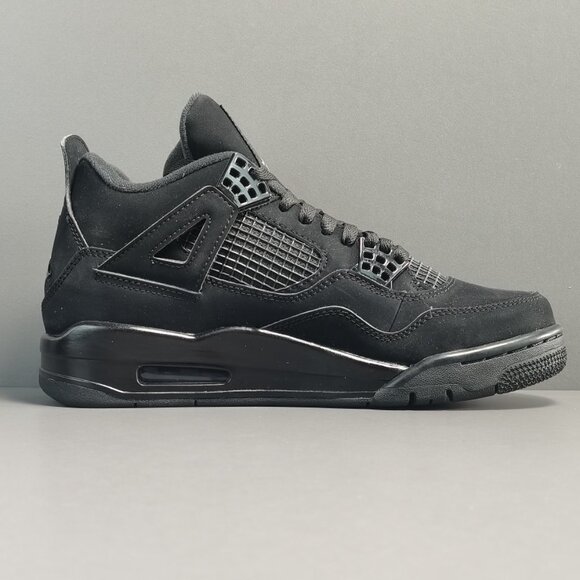 Nike Air Jordan Retro 4 Black Cat Light Graphite - Picture 2 of 9